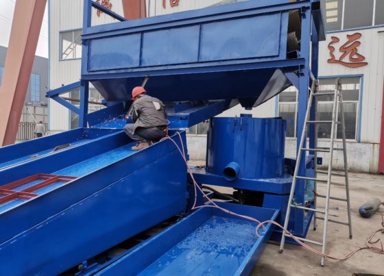 沖積金洗浄プラント金処理装置