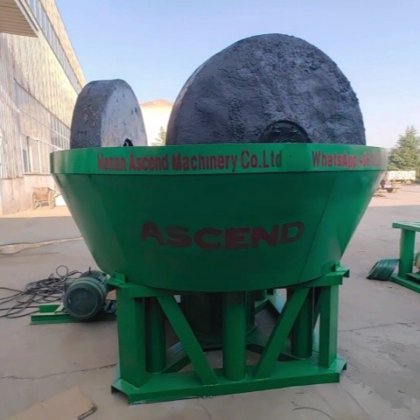 鋳造物の鋼鉄 3 つのローラー水ぬれた鍋の製造所スーダンのタンザニアで作る金の銀製の鉱石の粉のための 1200 モデル