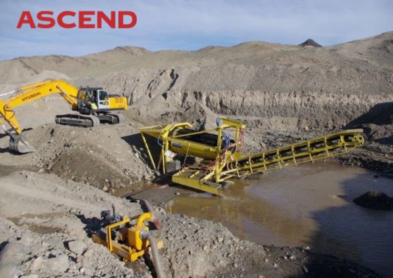 金処理プラント 100-200 TPH 金洗浄プラント（トロンメルスクリーンとスルースボックスを含む）