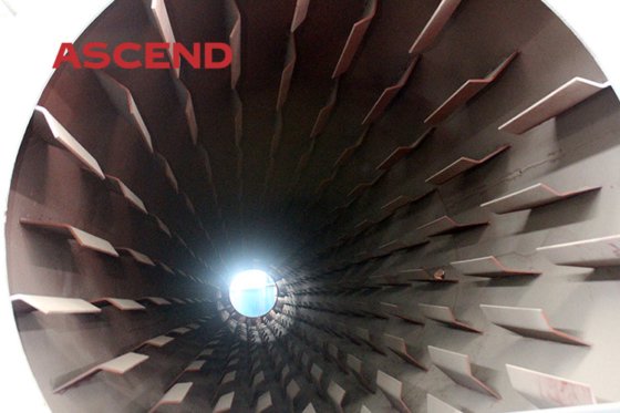 石膏鉱石濃縮ロータリードラム乾燥機