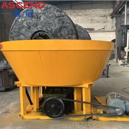 200 の網内のサイズを排出する分類の金銀製の鉱石の石の粉砕のための 1 時間あたりの二重ローラーのぬれた鍋の製造所ごとの 10