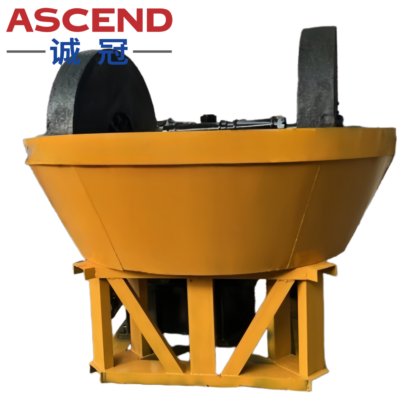 200 の網内のサイズを排出する分類の金銀製の鉱石の石の粉砕のための 1 時間あたりの二重ローラーのぬれた鍋の製造所ごとの 10