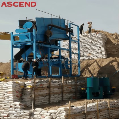 100 200 トン/時間容量金洗浄プラント沖積プラセア岩石金処理スーダン ザンビア