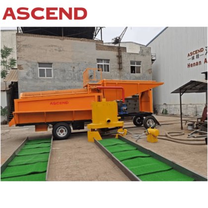 アフリカ諸国の金鉱山向け、工場価格50～100～200tphの完全砂金処理洗浄プラント