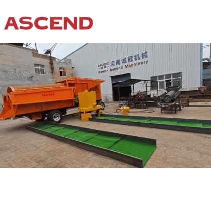 アフリカ諸国の金鉱山向け、工場価格50～100～200tphの完全砂金処理洗浄プラント