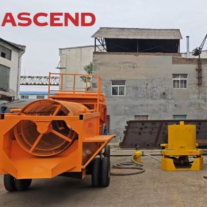 アフリカ諸国の金鉱山向け、工場価格50～100～200tphの完全砂金処理洗浄プラント