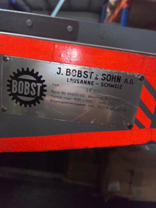 1960 Bobst ER 1650