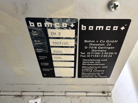 2000 Bomco EM 2