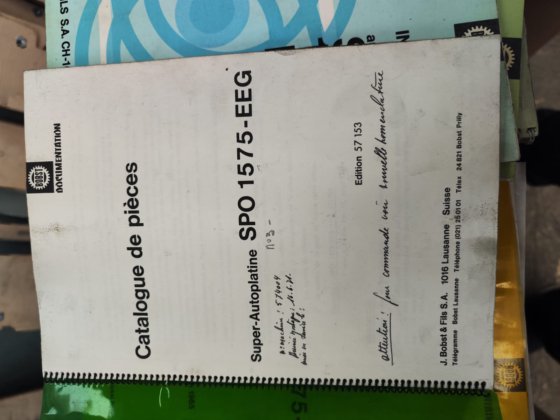 1971 Bobst SPO 1575 EEG