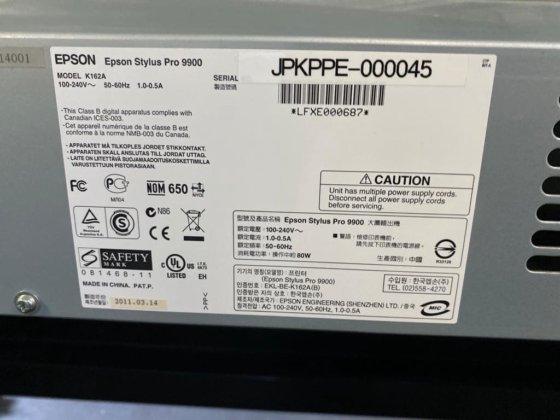 2011 Epson Stylus Pro 9900
