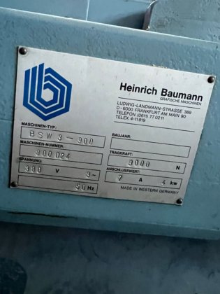 1989 Baumann BSW3-900