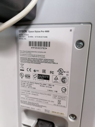 2014 Epson Stylus Pro 4900