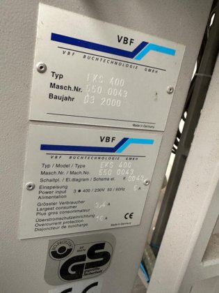 2000 Müller Martini VBF EKS