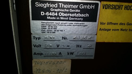 1982 Theimer Multimat O 64