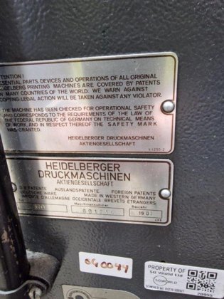 1981 Heidelberg MO-E