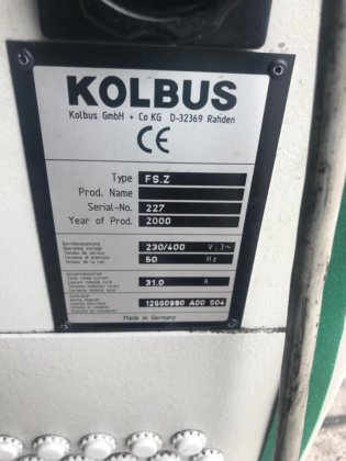 2000 Kolbus FS.Z