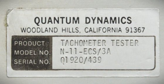 Quantum Dynamics N-11-ECS/3A Ultra High