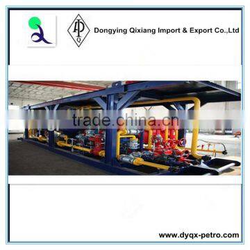 用于油气井地面测试的橇装三相试井分离器