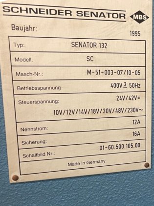 1995 シュナイダー セネター 132 SC