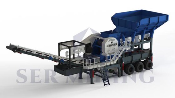 1段式モバイルジョークラッシャー：硬い石材の連続採石作業に最大容量