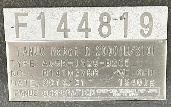 FANUC R2000iB/210F 6 AXIS CNC