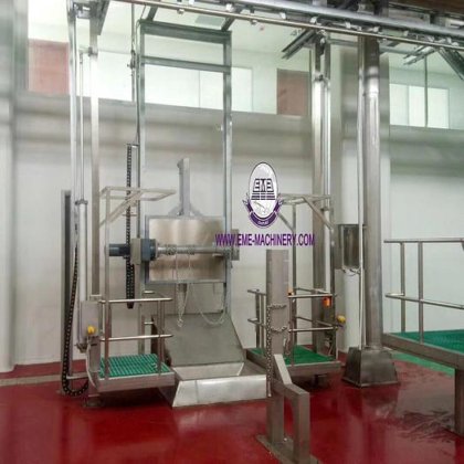 智能屠宰解决方案 清真奶牛屠宰 牛剥皮机 用于屠宰场的奶牛屠宰设备