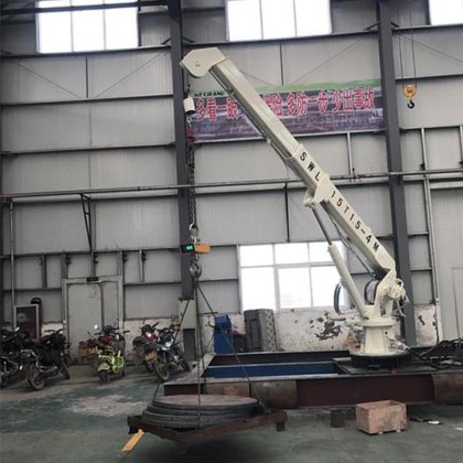 小型 500 公斤伸缩臂装船机起重机到岸起重机 10 吨伸缩臂起重机