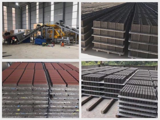 自動テーブル振動フライアッシュセメントコンクリートインターロッキングハロークレイレンガ製造機