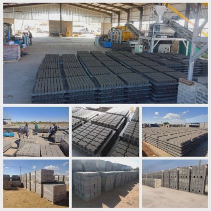 建設用セメント固体壁用レンガ製造機