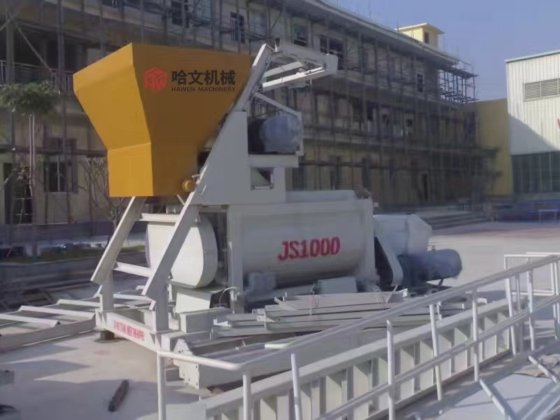 二軸コンクリートミキサー コンクリートレンガ製造機用