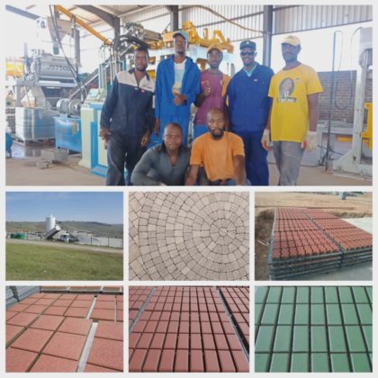 高容量自動コンクリート舗装機、ブロックおよびレンガ製造機