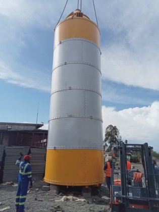 コンクリートバッチングプラント セメントサイロ ブロック製造機ライン用