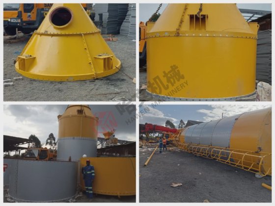 コンクリートバッチングプラント セメントサイロ ブロック製造機ライン用