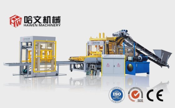 Block making machine with batching