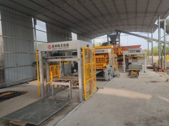 hydraulic cement interlock paver making