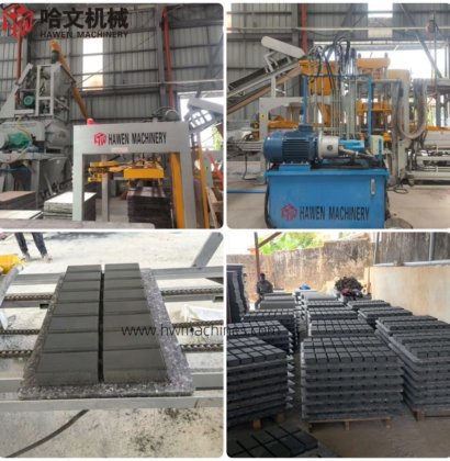 ホットセール完全自動操作セメントレンガブロック舗装石製造機械