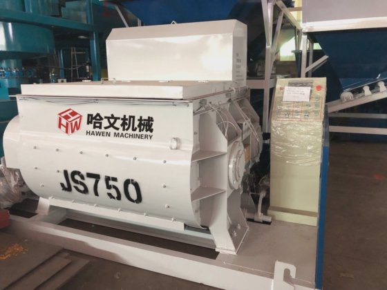 Js500 Js750 Js1000 ブロック機用ツインシャフトコンクリートミキサー