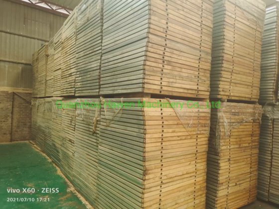 コンクリートブロックレンガ舗装機用の木製バンブーファイバーパレット