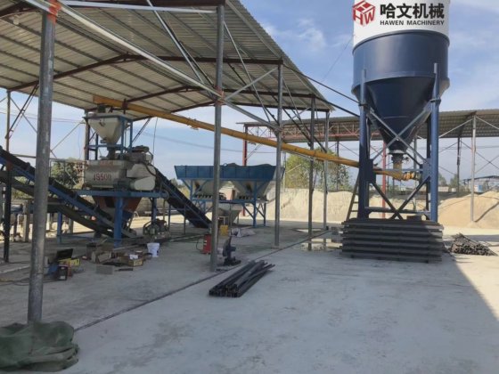 Precasting Products Using Twin Shaft