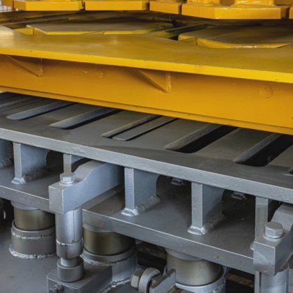 チリのコンクリート舗装石製造機