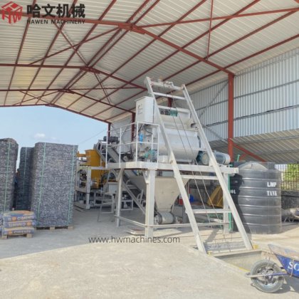 アフリカ向けの耐久性のある建設用自動舗装石ブロックセメントレンガ製造機