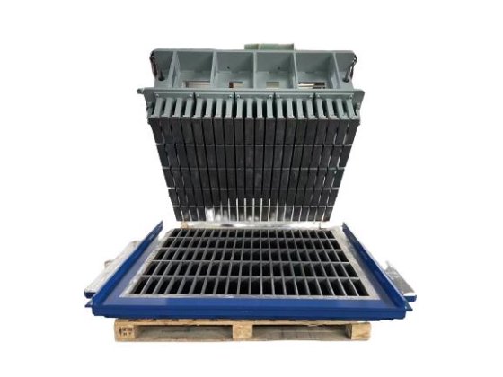 コンクリート舗装用型枠のセメントブロックレンガ製造機