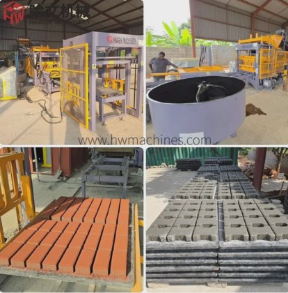 環境に優しい重耐久性の油圧全自動ブロック製造機 緑の建設用