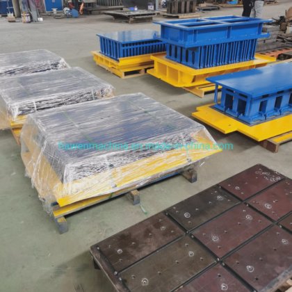 コンクリートブロック舗装石縁石製造機用のインターロッキングパーヴァーモールド