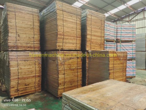 コンクリートブロックレンガ舗装機用木製パレット