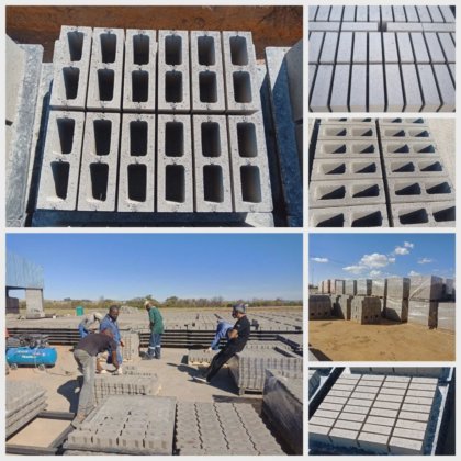 ドイツの技術による中空レンガ舗装インターロックブロックセメントレンガ製造機