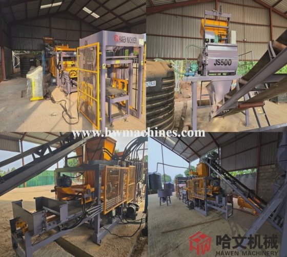 環境に優しく高品質なフルオートマチックコンクリートブロック製造機 Qt6-15