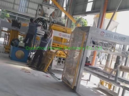 舗装レンガ建築用中空ブロック製造機