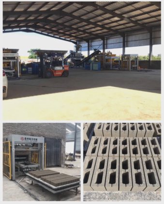 パキスタン向けの高品質コンクリートタイル製造機