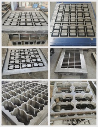 コンクリート石畳型枠 ブロック機用